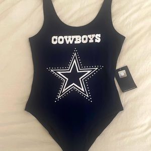 Forever 21 Rhinestoned Dallas Cowboys bodysuit